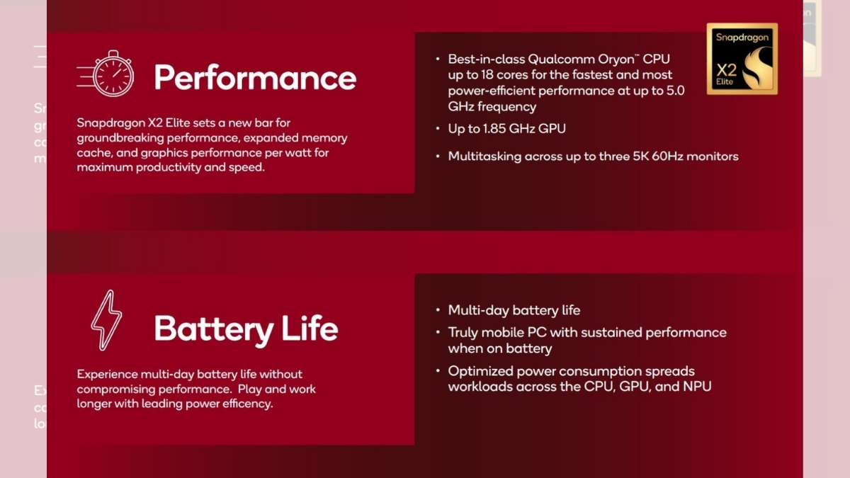 Snapdragon X2 Refresh sẽ có mức xung nhịp cao hơn cùng hiệu năng tổng thể được tối ưu hóa