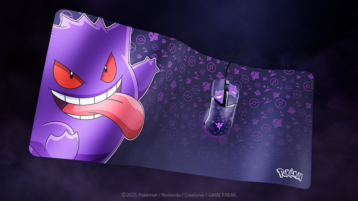 BST Razer x Pokémon có thêm chuột và lót chuột gaming mới với nhân vật Gengar