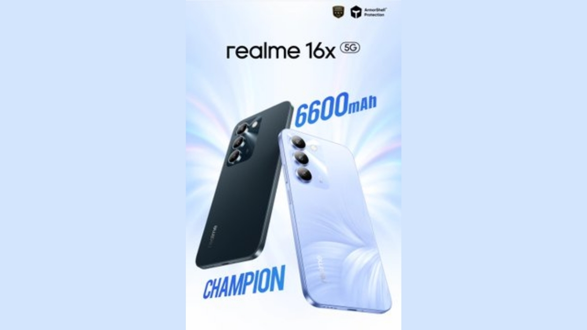 realme 16x 5G tại Ấn Độ sở hữu nâng cấp cực kỳ đáng giá nếu so với viên pin 6,600mAh trên phiên bản quốc tế