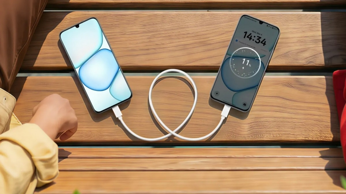 realme C100 được tích hợp tính năng sạc nhánh thông minh và khả năng sạc ngược có dây