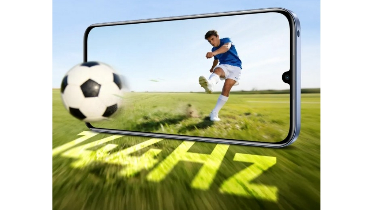 realme C100 còn sở hữu màn hình IPS LCD kích thước 6.8 inch, tần số quét lên tới 144Hz