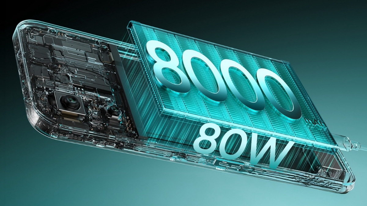 realme đã mạnh tay trang bị cho máy viên pin có dung lượng khổng lồ lên tới 8,000mAh