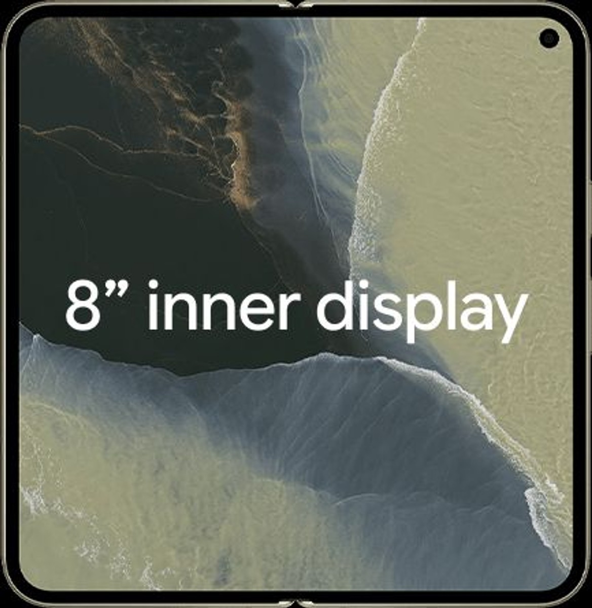 Màn hình trong kích thước lớn của Pixel 11 Pro Fold khi mở ra hoàn toàn