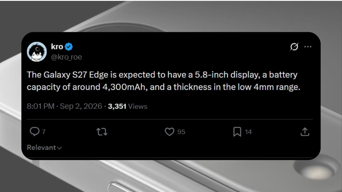 Theo các nguồn tin rò rỉ sớm, Samsung đang muốn thử sức một lần nữa với Galaxy S27 Edge