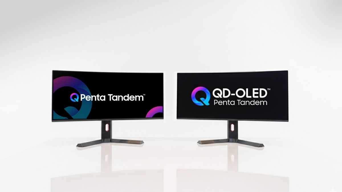 QD-OLED Penta Tandem đã xuất hiện trên các tấm nền 27 inch UHD (ra mắt đầu năm 2025) với mật độ điểm ảnh 160 PPI