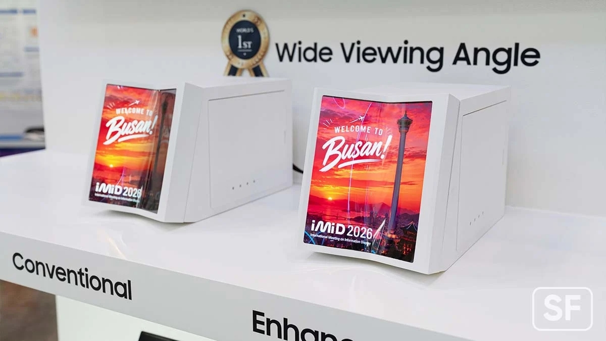 Samsung ra mắt màn hình gập Wide-View OLED: Tạm biệt vết hằn tối màu!