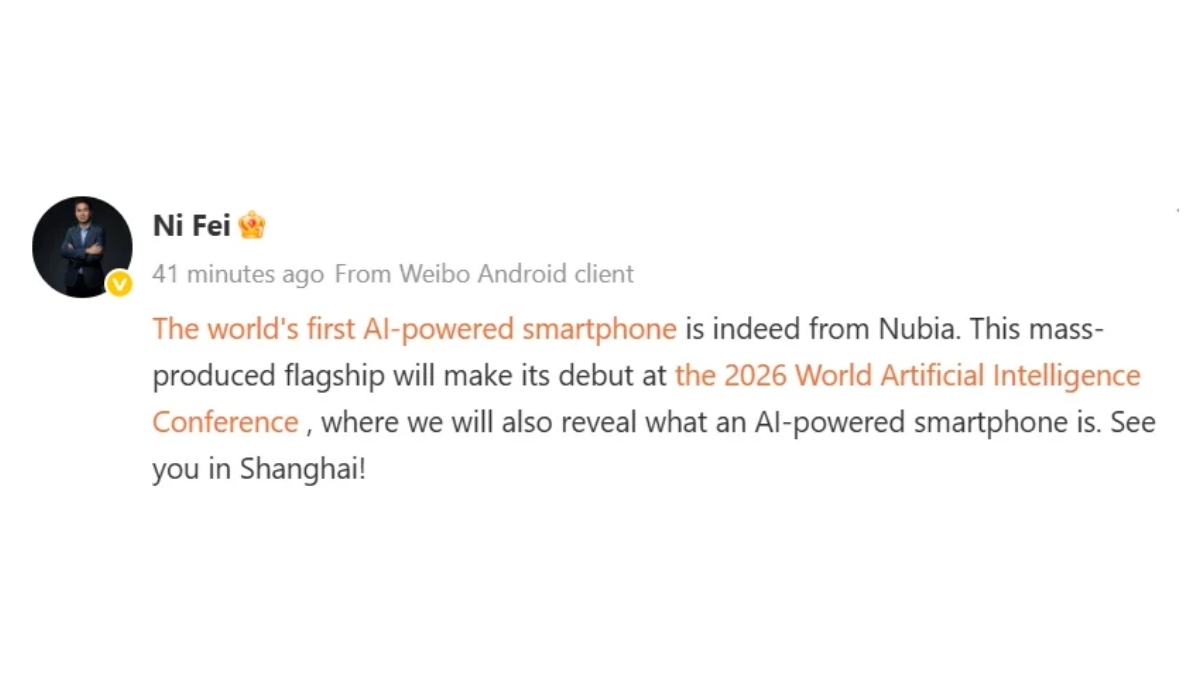 Mẫu flagship sắp tới của Nubia sẽ là chiếc smartphone AI Agent đầu tiên trên thế giới