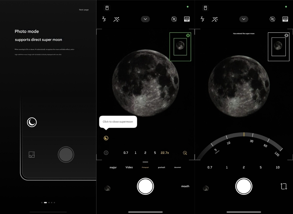 Camera AI của Xiaomi 17 series sẽ tự động nhận diện mặt trăng và kích hoạt chế độ Super Moon