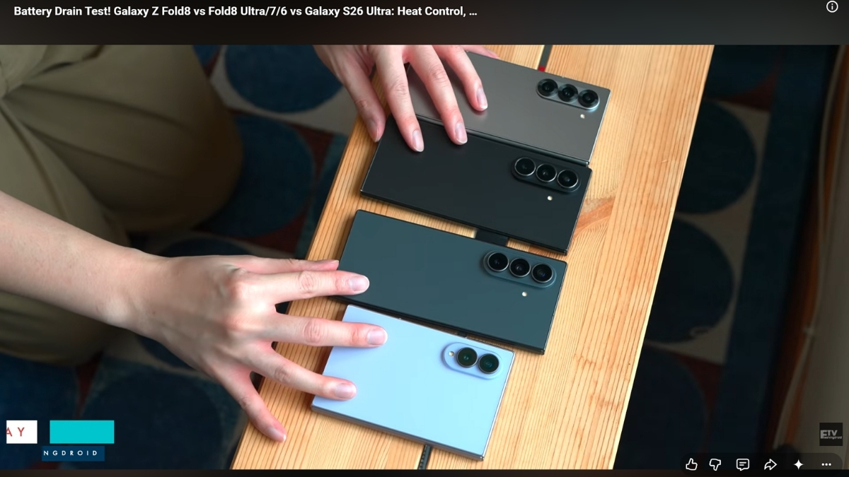 Galaxy Z Fold 8 và Fold 8 Ultra đọ pin: Vượt mặt cả S26 Ultra!