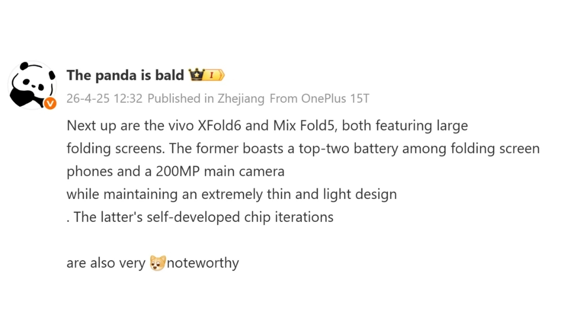 Tin đồn cho rằng vivo X Fold 6 sẽ mang đến sự đột phá lớn về công nghệ pin và nhiếp ảnh