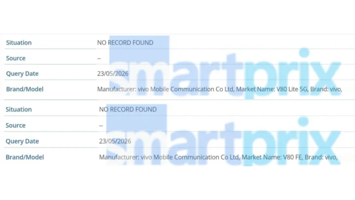 Bộ đôi vivo V80 FE và V80 Lite 5G đã bất ngờ lộ diện trên cơ sở dữ liệu GSMA
