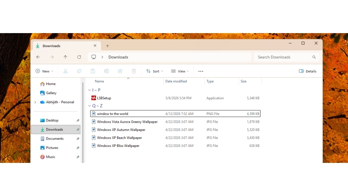 Chế độ xem chi tiết của File Explorer chỉ sử dụng giá trị KB cho các tệp có kích thước khác nhau.