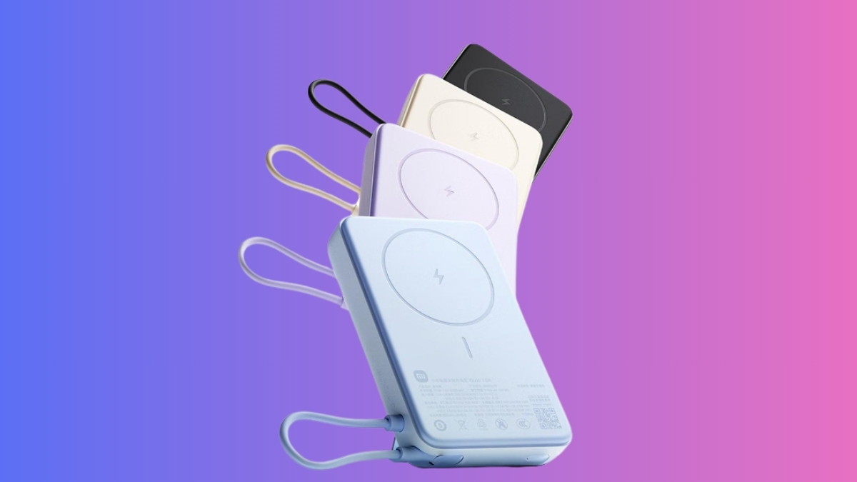 Xiaomi ra mắt sạc dự phòng mới với "full option" chân đế, cáp liền, MagSafe, sạc nhanh giá chỉ hơn 600 nghìn!