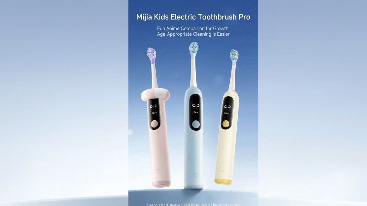 Mijia Kids Electric Toothbrush Pro trang bị động cơ rung chuyên dụng đi kèm đầu bàn chải giảm chấn