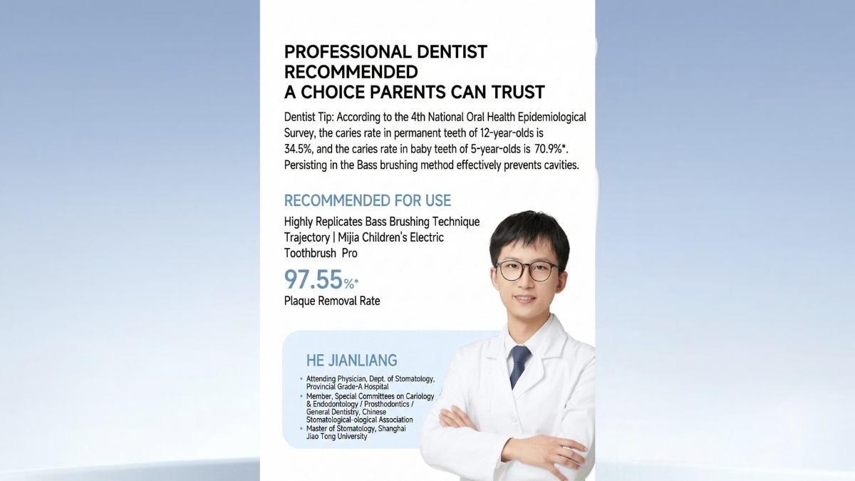 Mijia Kids Electric Toothbrush Pro được chuyên gia khuyên dùng