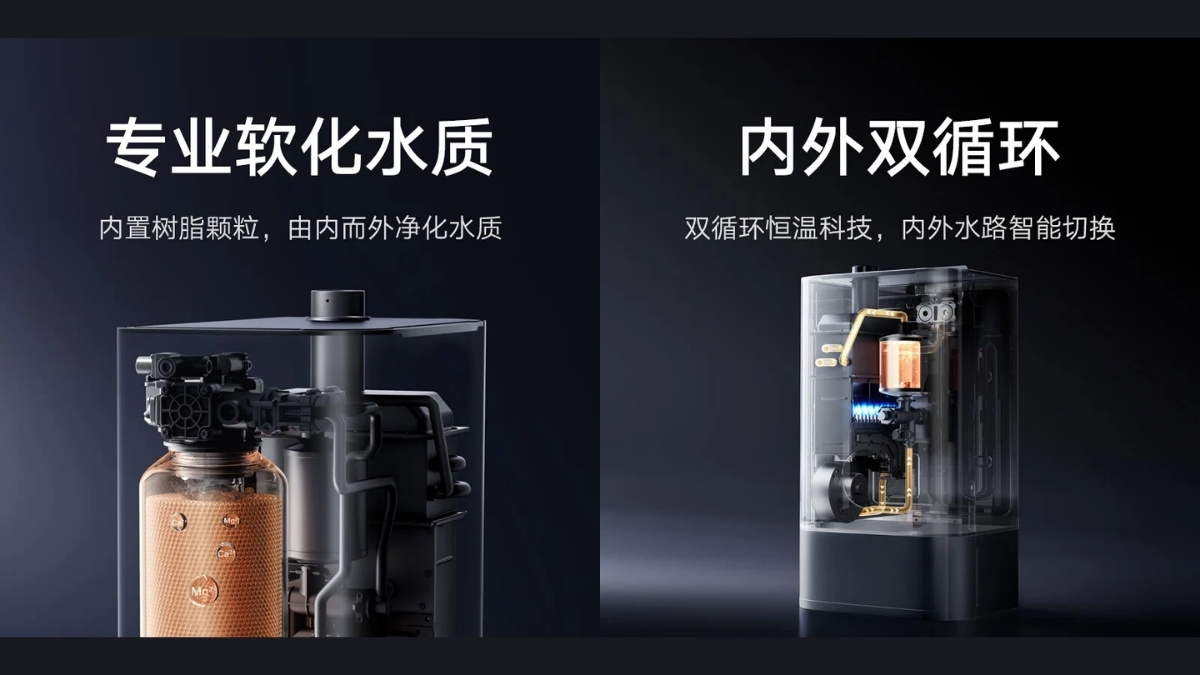 Máy lọc nước nóng gas Mijia Pro có thể cung cấp 16 lít nước nóng mỗi phút