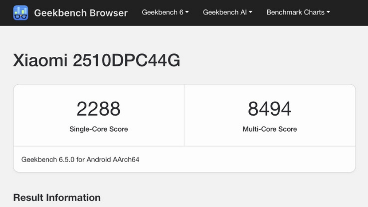 Điểm số Geekbench cho thấy POCO F8 Pro có hiệu năng đa nhân cực kỳ ấn tượng