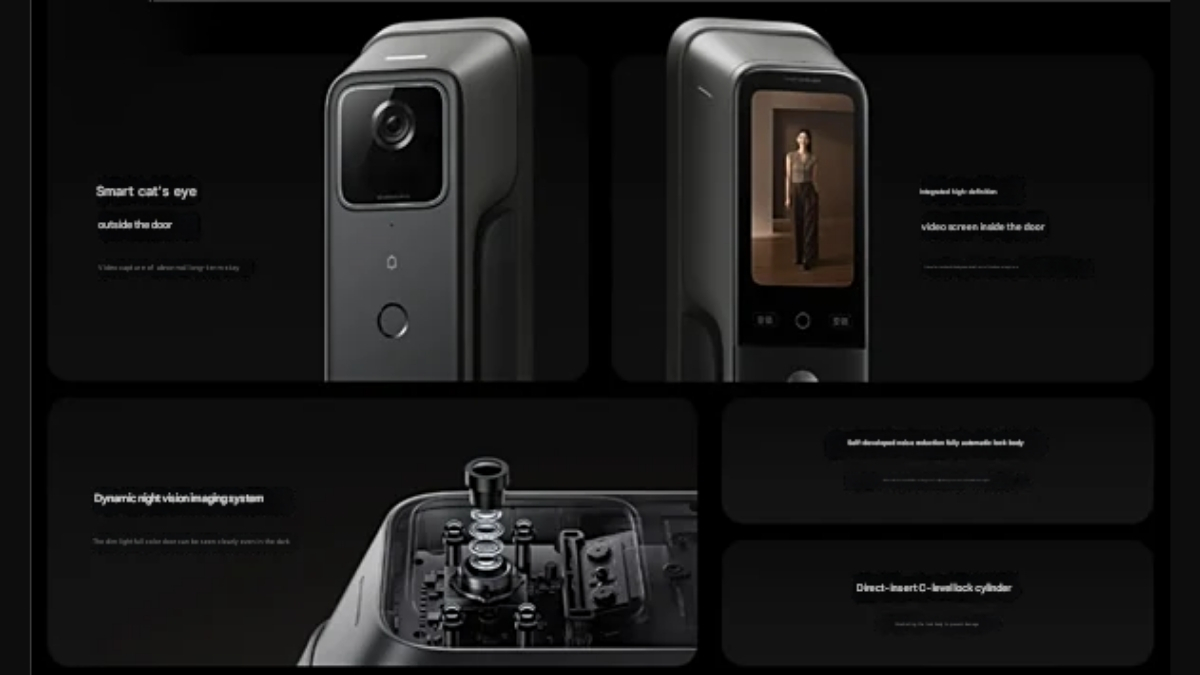 Xiaomi Smart Door Lock 4 Pro được trang bị một camera 2MP góc rộng 152 độ