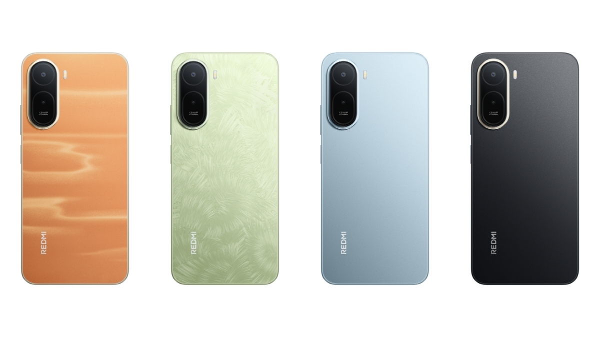 Bốn phiên bản màu sắc đen, xanh sương mai, xanh nhiệt đới và cam hoàng hôn trên REDMI A7 Pro