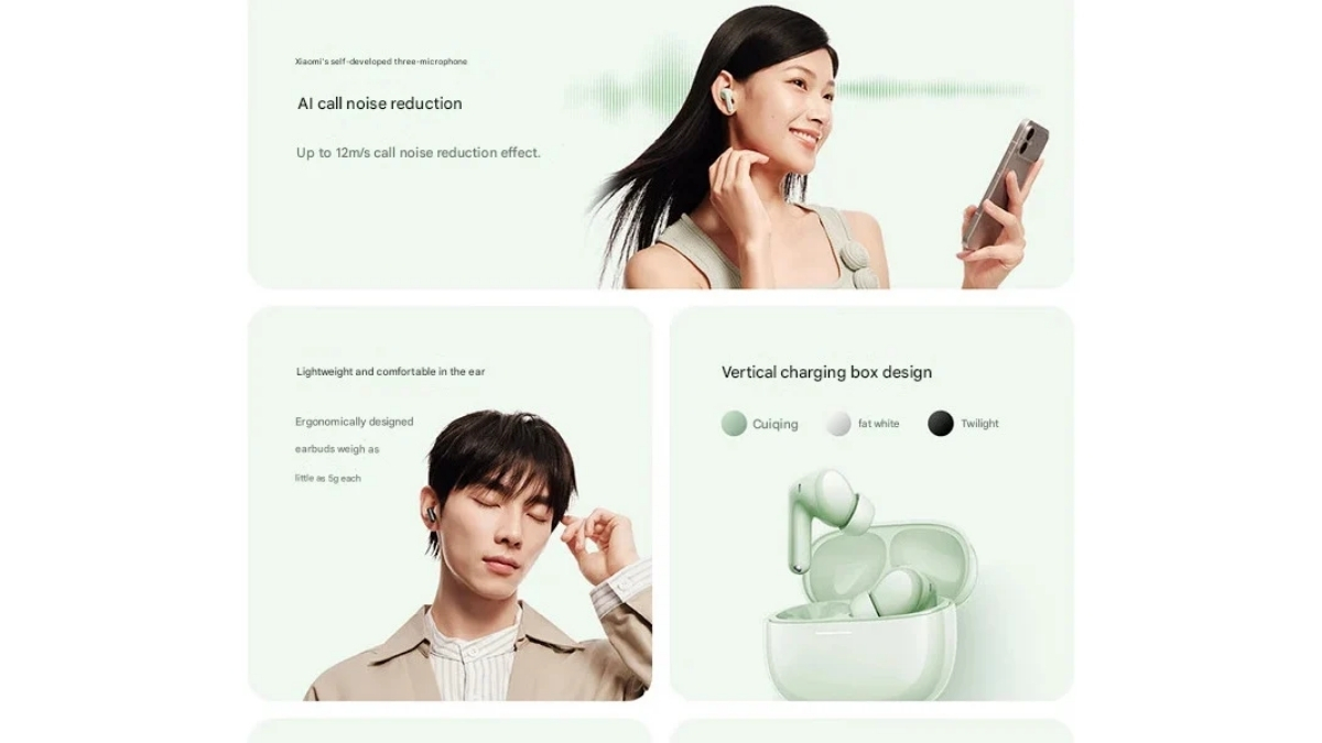 Redmi Buds 8 sở hữu tính năng chống ồn chủ động với độ sâu giảm tiếng ồn tối đa lên tới 50 dB