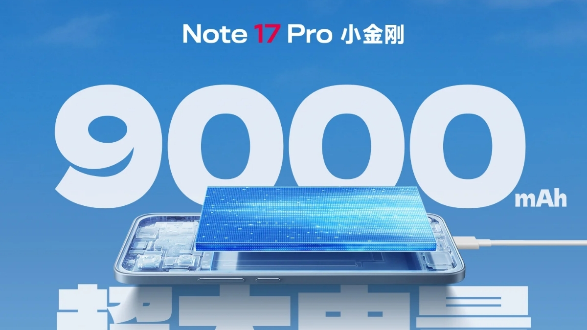 Xiaomi Redmi Note 17 Pro lộ thêm thông số khủng: Pin 9000 mAh, màn hình siêu sáng 3500 nits