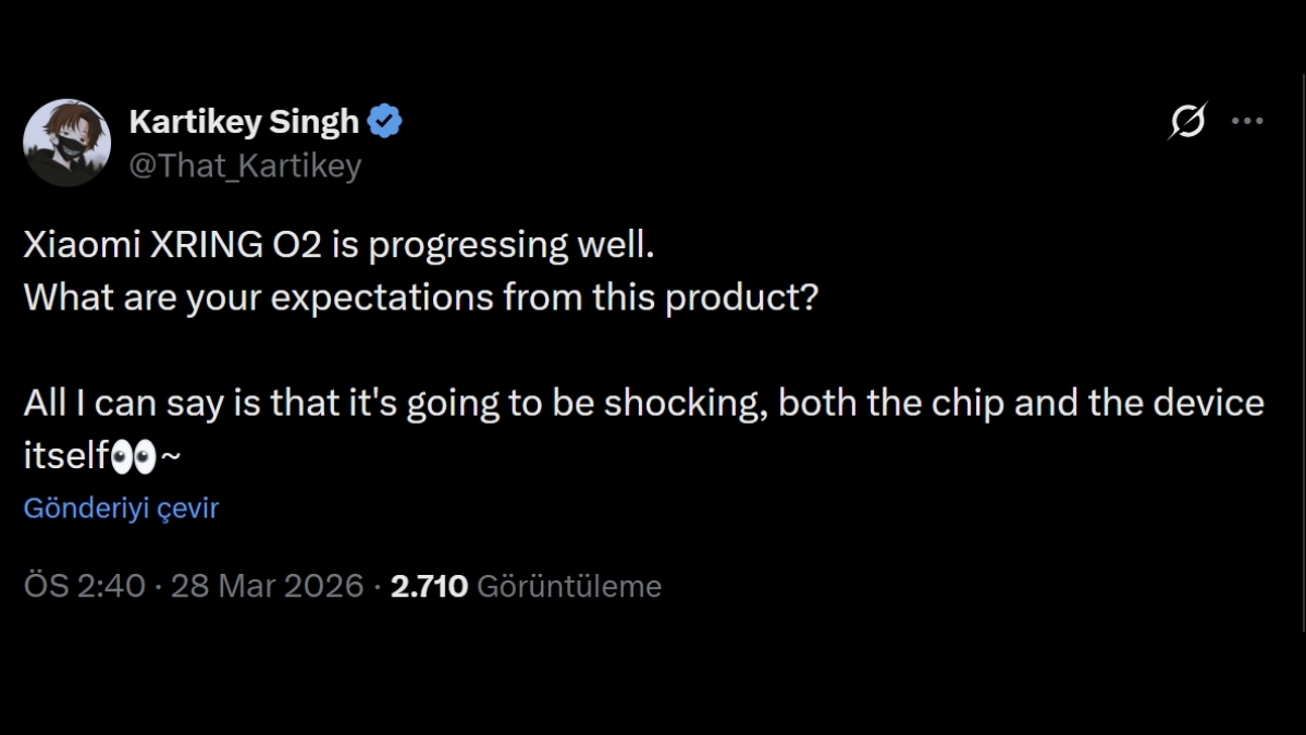 Tin đồn cho biết quá trình hoàn thiện mẫu chip XRING O2 đang rất thuận lợi, mang lại những kết quả cực tốt