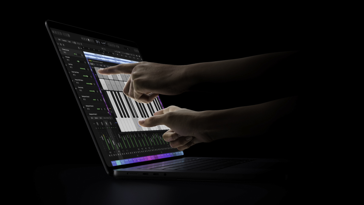 MacBook Pro PROLED XDR có gì mới: Màn hình OLED cảm ứng, Dynamic Island, logo phát sáng quay lại
