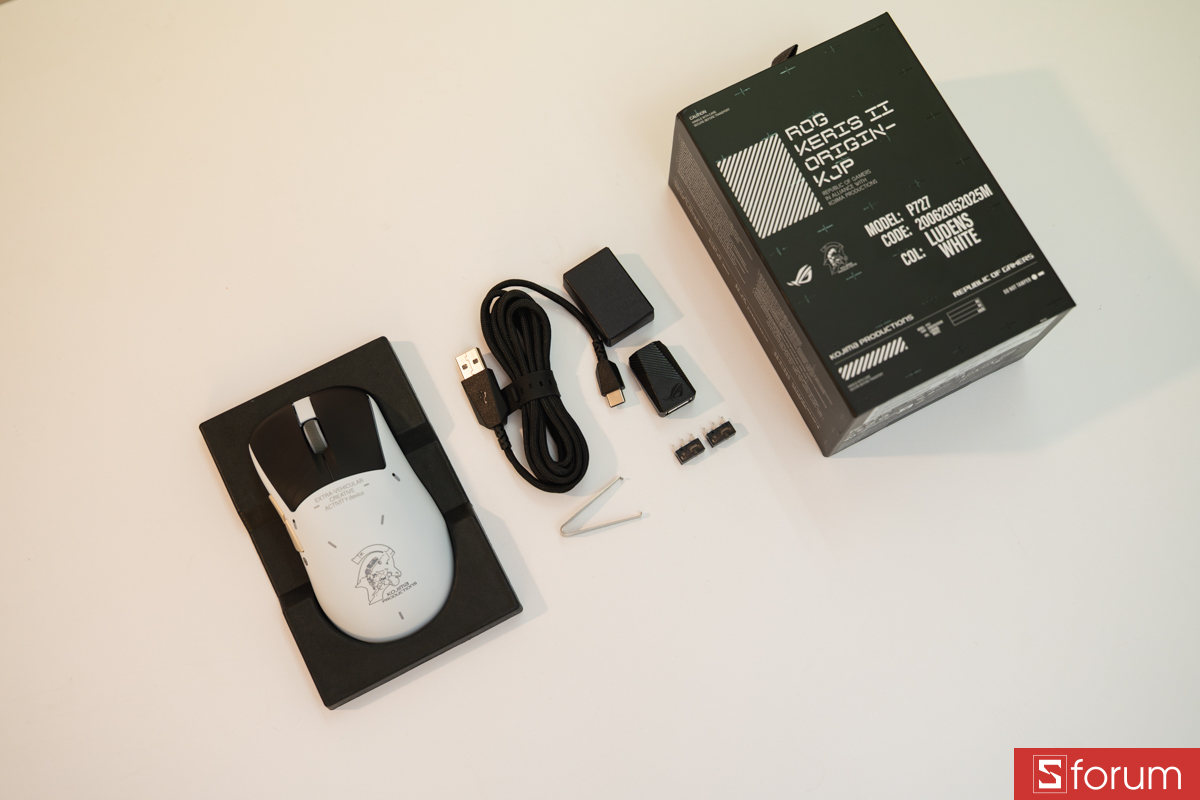 Mở hộp ASUS ROG Keris II Origin-KJP