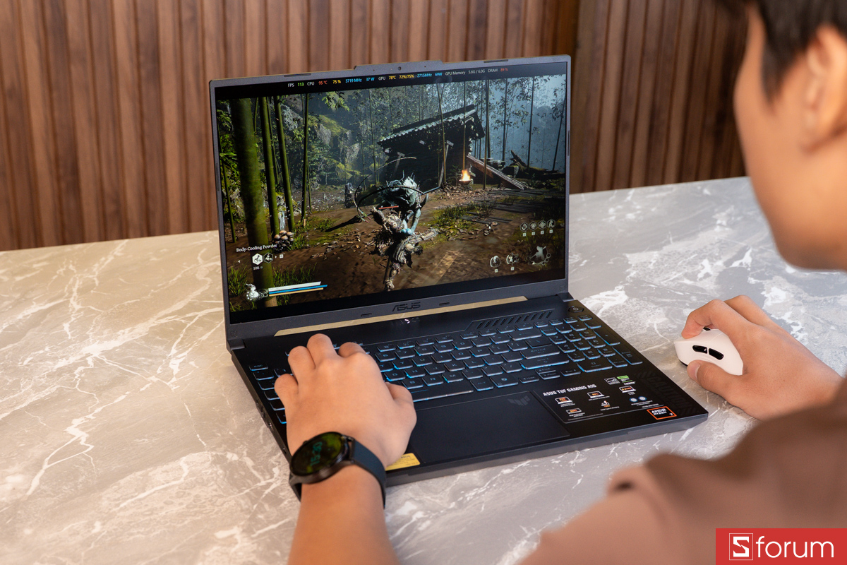 ASUS TUF Gaming A16 FA607NUQ chơi Black Myth: Wukong tương đối mượt với thiết lập đồ họa phù hợp