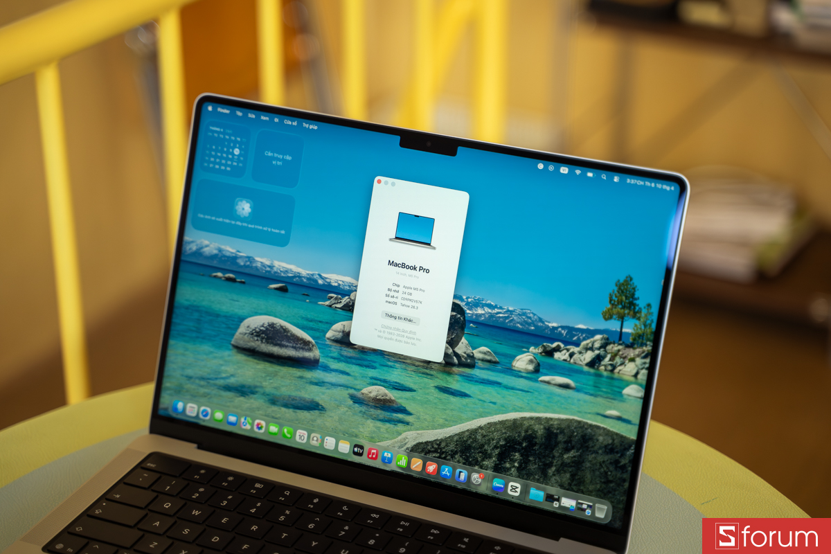 Thông số trên MacBook Pro M5 Pro 14 inch