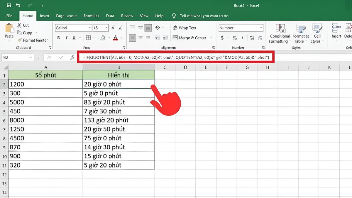 Kết hợp hàm chia trong Excel với các hàm khác 1