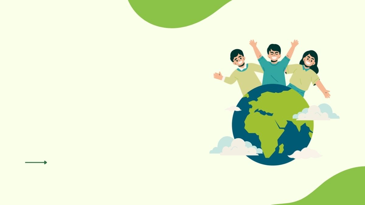 Hình nền PowerPoint cây xanh hoạt hình cute