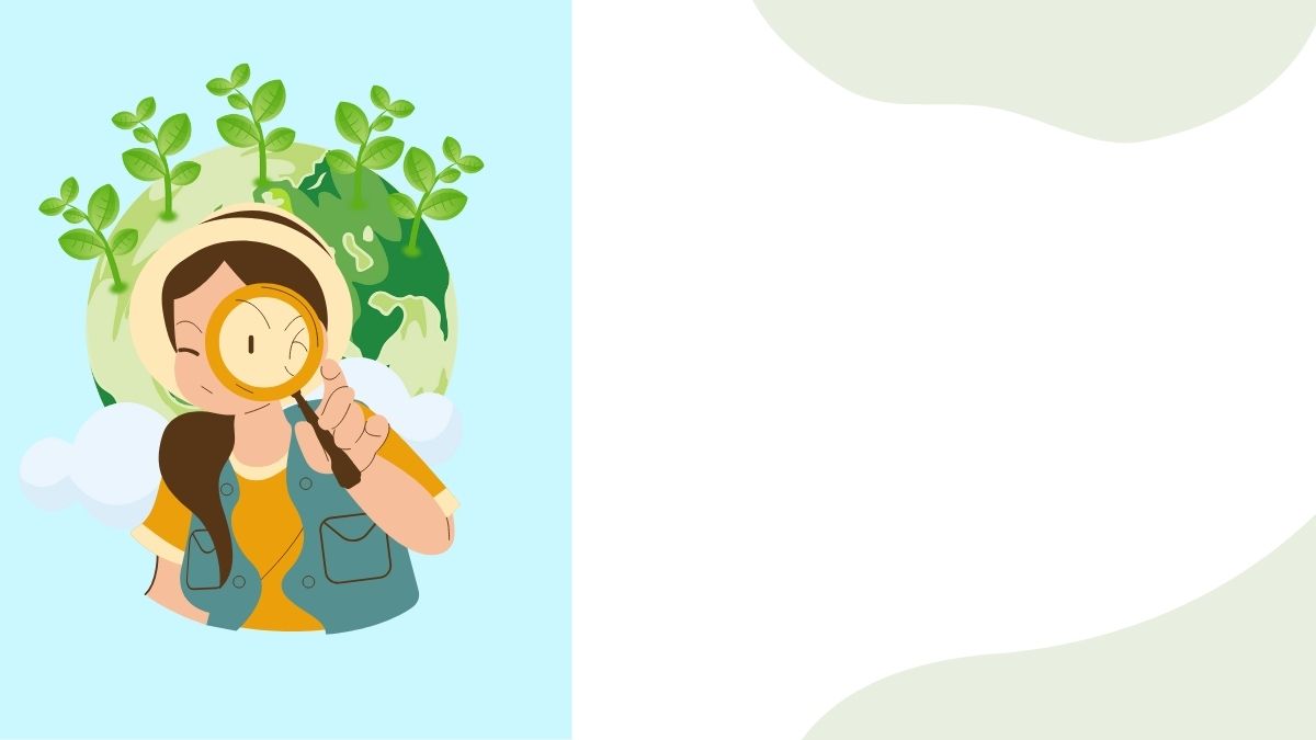 Hình nền PowerPoint cây xanh hoạt hình đẹp