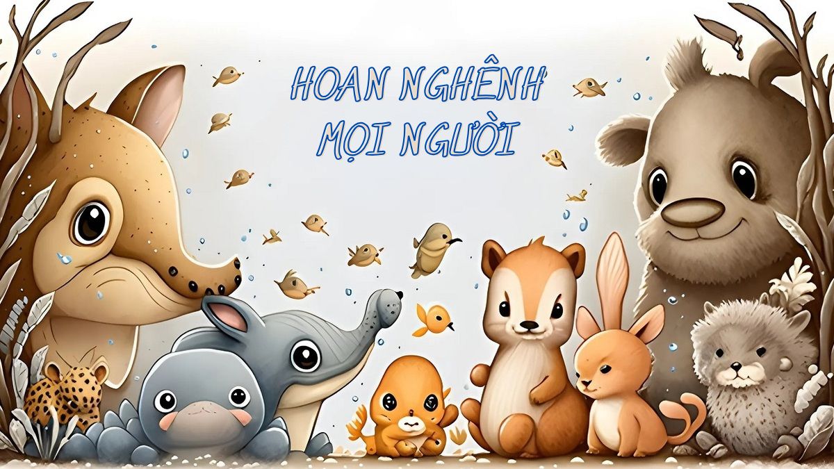 Hình nền slide mở đầu Powerpoint động vật đẹp