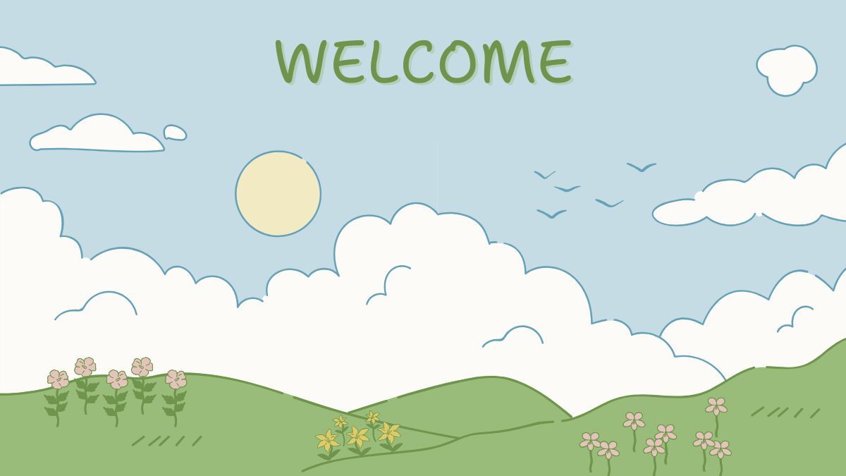 mẫu Hình nền welcome mở đầu Powerpoint
