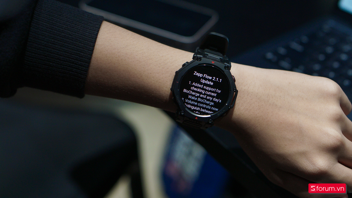 Update Zepp Flow trên Amazfit T-Rex 3 Pro
