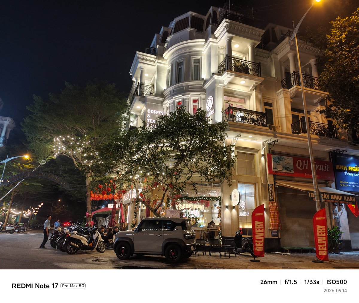 Đánh giá camera Xiaomi Redmi Note 17 Pro Max trong điều kiện thiếu sáng