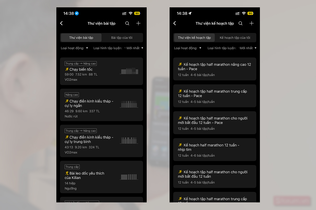 Coros Pace 4 hỗ trợ giáo án luyện tập thông minh, rất phù hợp cho người mới bắt đầu hoặc những ai muốn có kế hoạch tập luyện bài bản