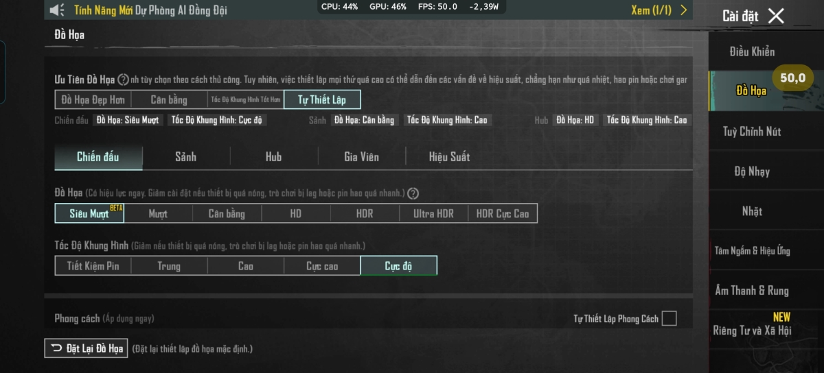 Cấu hình game PUBG Mobile trên HONOR X9c