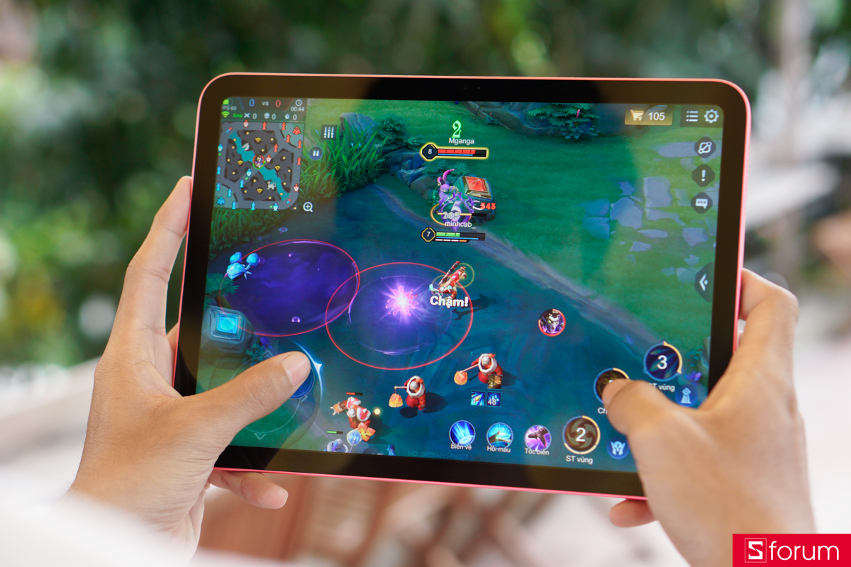 iPad 10.9 inch 2022 cho hình ảnh sắc nét và chi tiết ở mức đủ tốt, thích hợp cho việc giải trí đa phương tiện như xem phim, đọc sách hay chơi game ở mức cơ bản đến trung bình