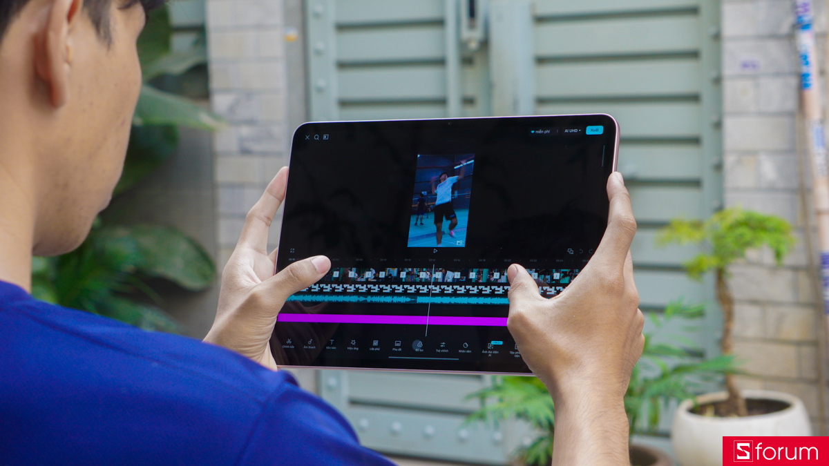 Dùng OPPO Pad 5 edit một video cinematic trên Capcut với Source FullHD quay bằng máy ảnh