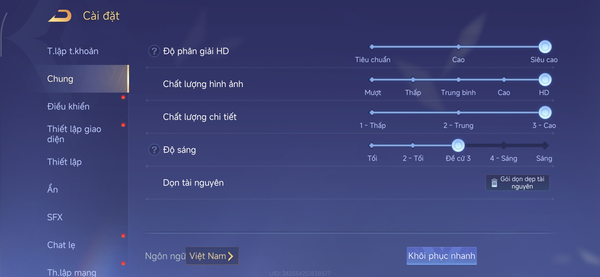 Cấu hình game Liên Quân Mobile trên Redmi Note 15 Pro 5G