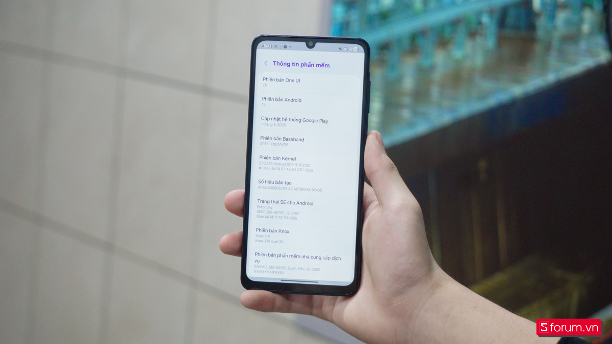 Hệ điều hành OneUI 7 trên Samsung Galaxy A07