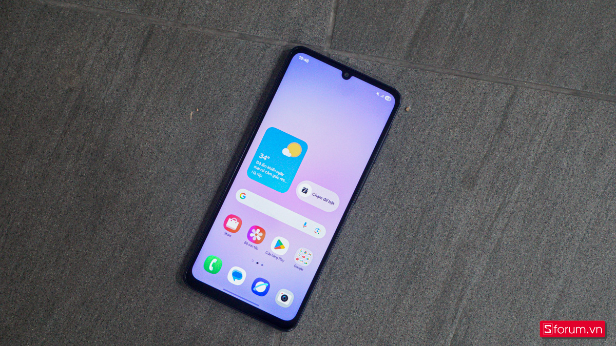 Viền màn hình của Samsung Galaxy A07 không đều
