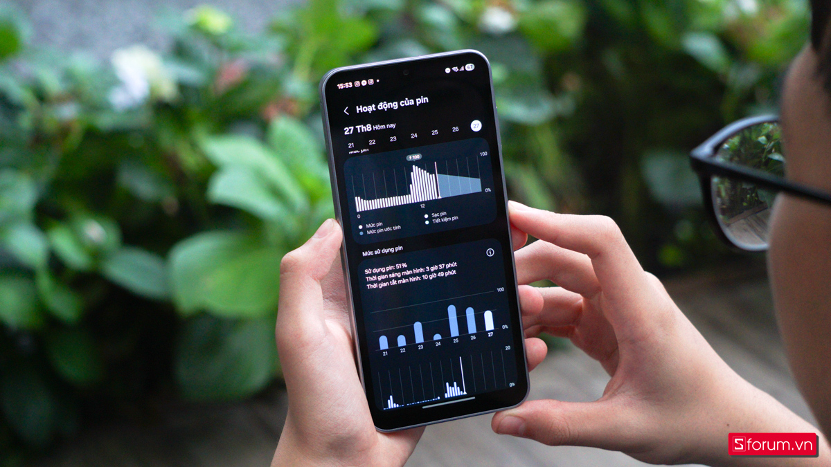 Dù không sạc đầy, nhưng Samsung Galaxy A17 5G có thể dư sức đáp ứng hơn 6 giờ sử dụng
