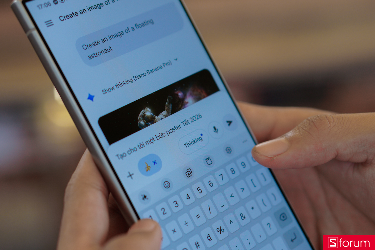 Trải nghiệm Nano Banana trên Samsung Galaxy S24 Ultra