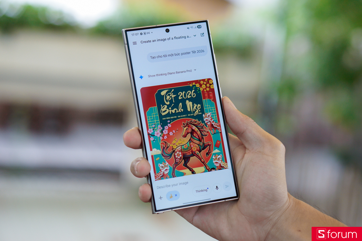 Trải nghiệm Nano Banana trên Samsung Galaxy S24 Ultra