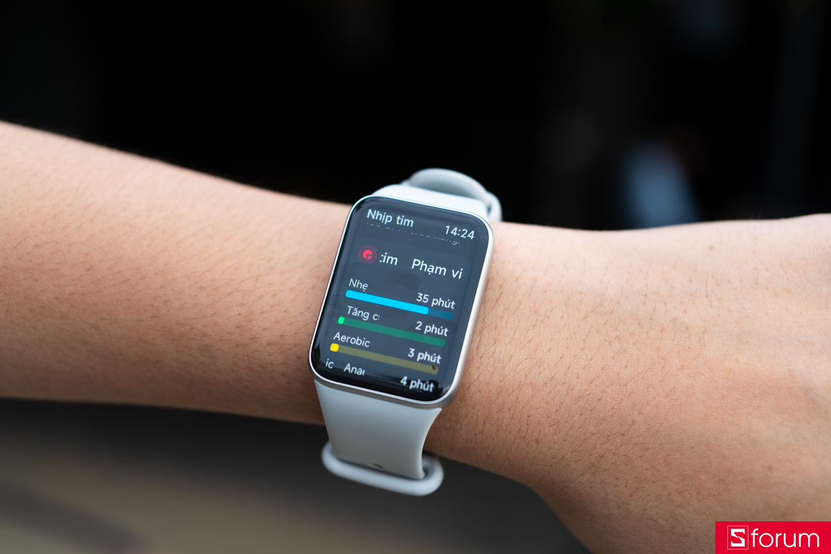 Phạm vi nhịp tim chi tiết trên Xiaomi Mi Band 10 Pro