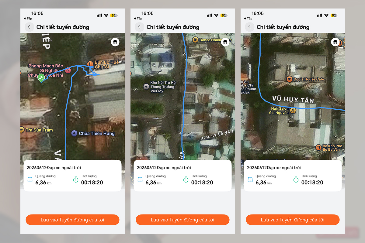 Test khả năng tracking đường đi bằng GPS trên Xiaomi Mi Band 10 Pro