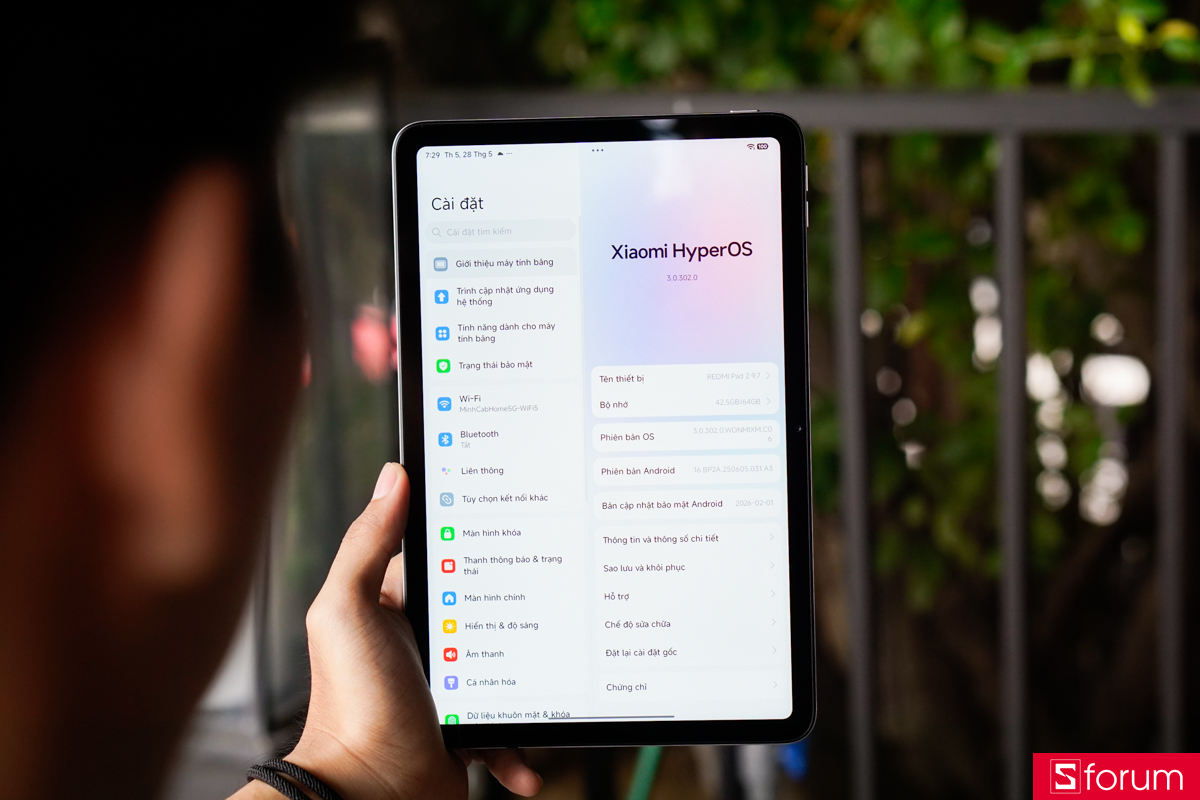 Xiaomi Redmi Pad 2 9.7 cho trải nghiệm ở mức tròn vai với hệ điều hành Xiaomi HyperOS 3.0